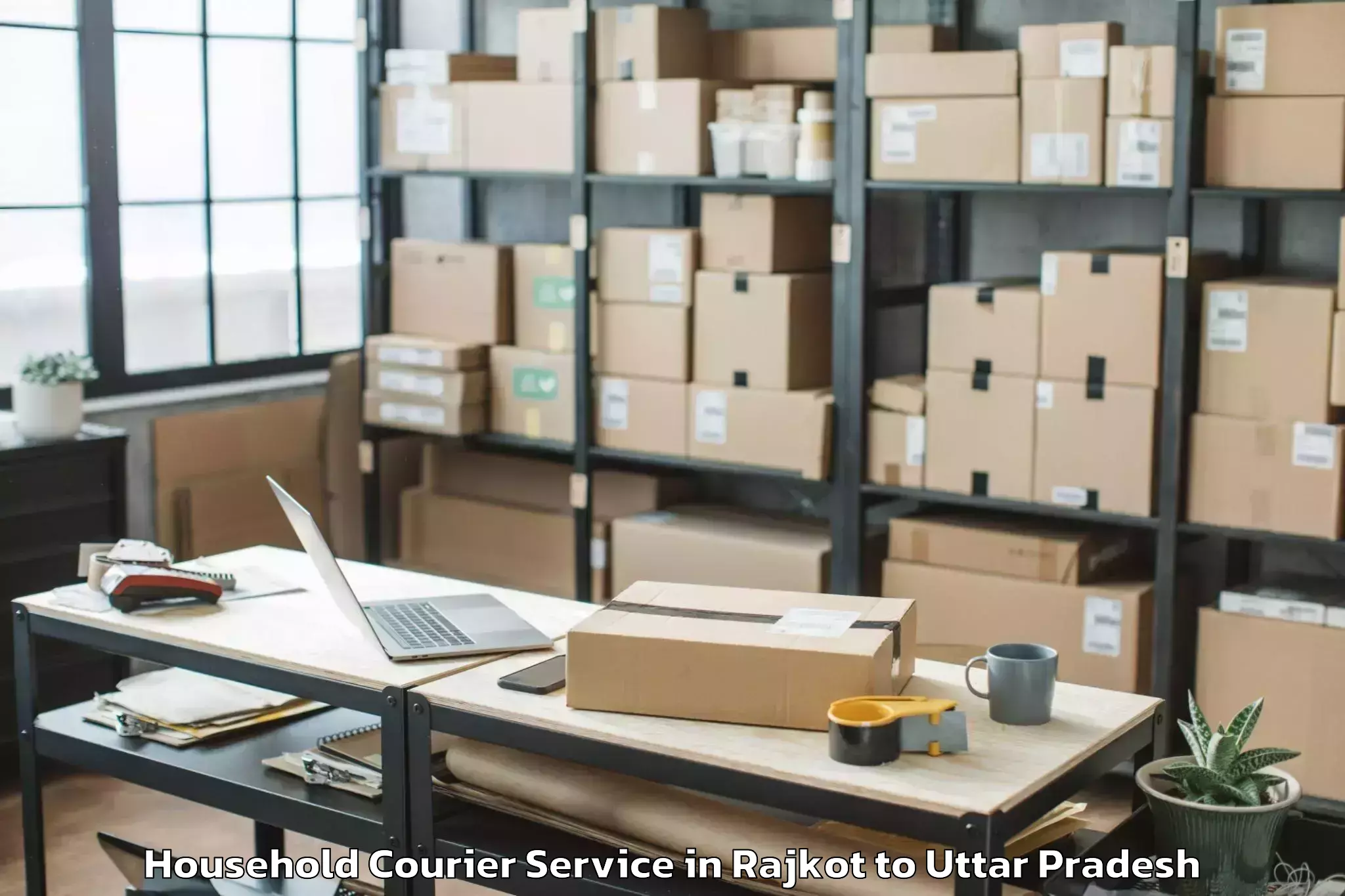 Affordable Rajkot to Jasrana Household Courier